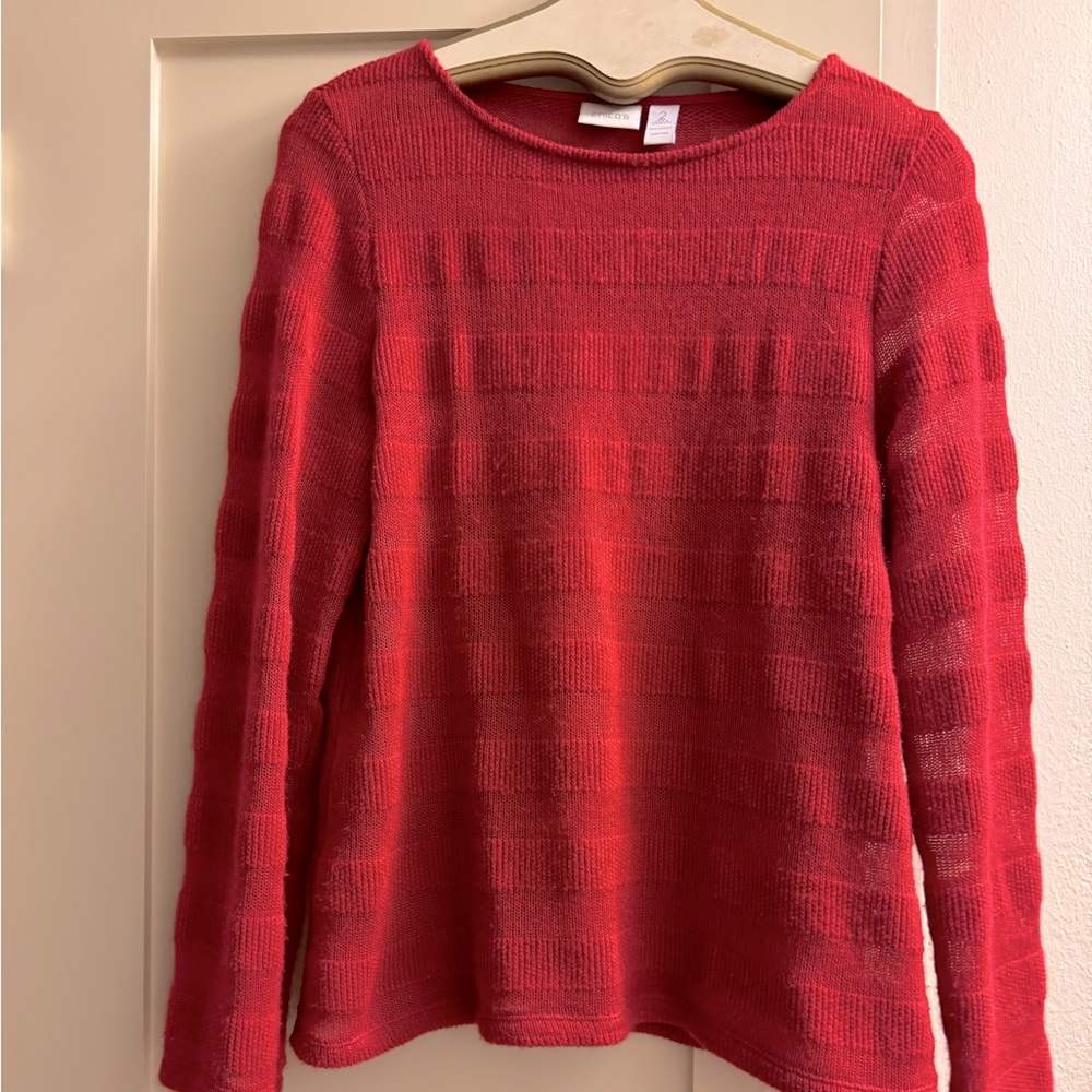 Chico’s size 2 Red Sweater
